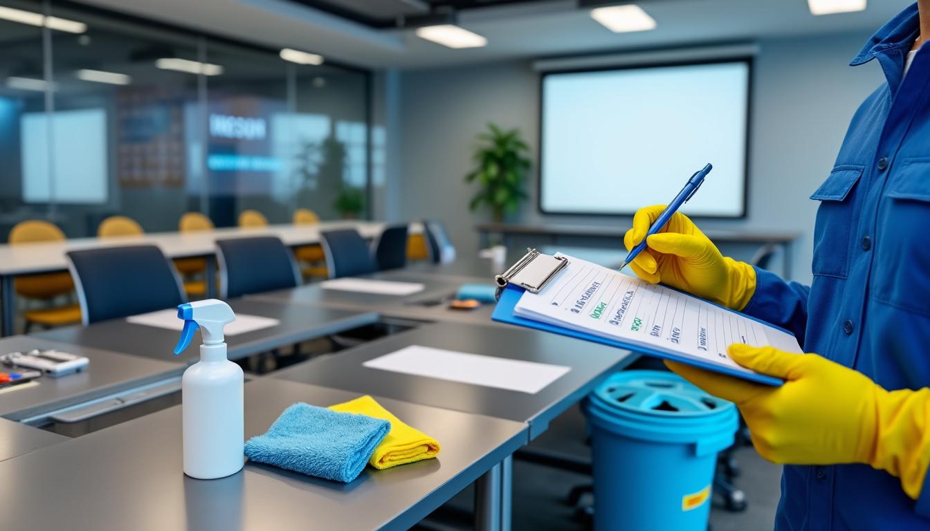 découvrez comment nettoyer et désinfecter efficacement une salle de réunion après un événement pour garantir un espace sain et prêt à être utilisé.