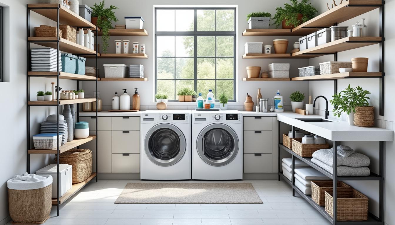 découvrez des astuces pratiques pour organiser et ranger efficacement vos produits ménagers dans la buanderie, afin de gagner de l'espace et faciliter votre quotidien.