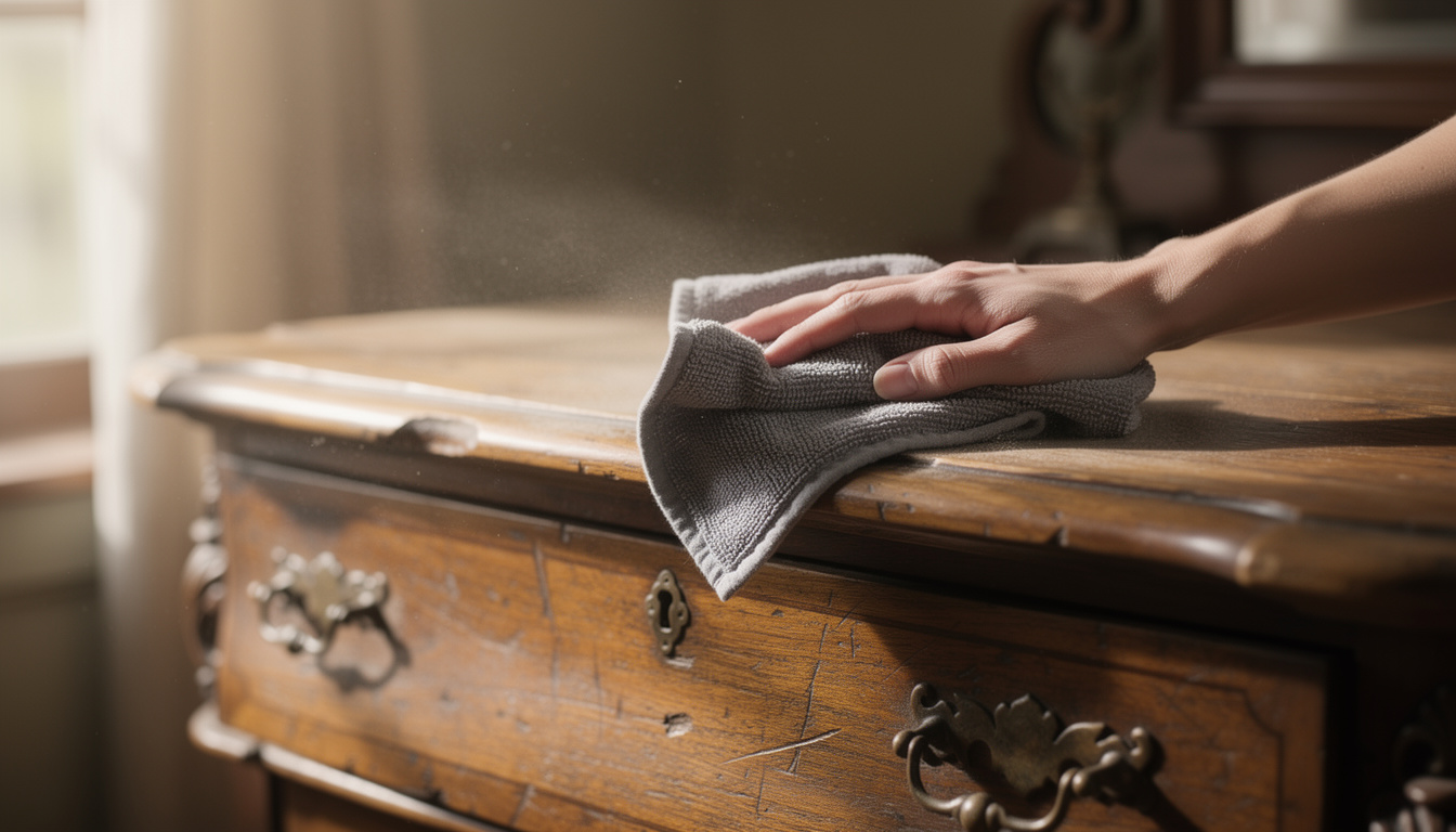 découvrez des techniques efficaces et délicates pour enlever la poussière des meubles anciens sans les abîmer, afin de préserver leur beauté et leur authenticité.