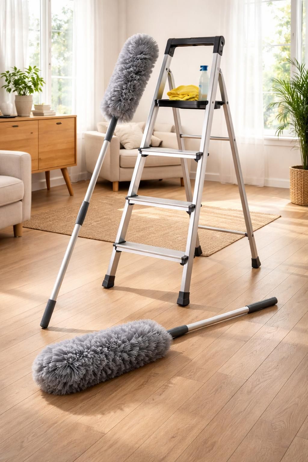 découvrez nos astuces simples et efficaces pour dépoussiérer facilement vos meubles en hauteur sans effort ni danger.