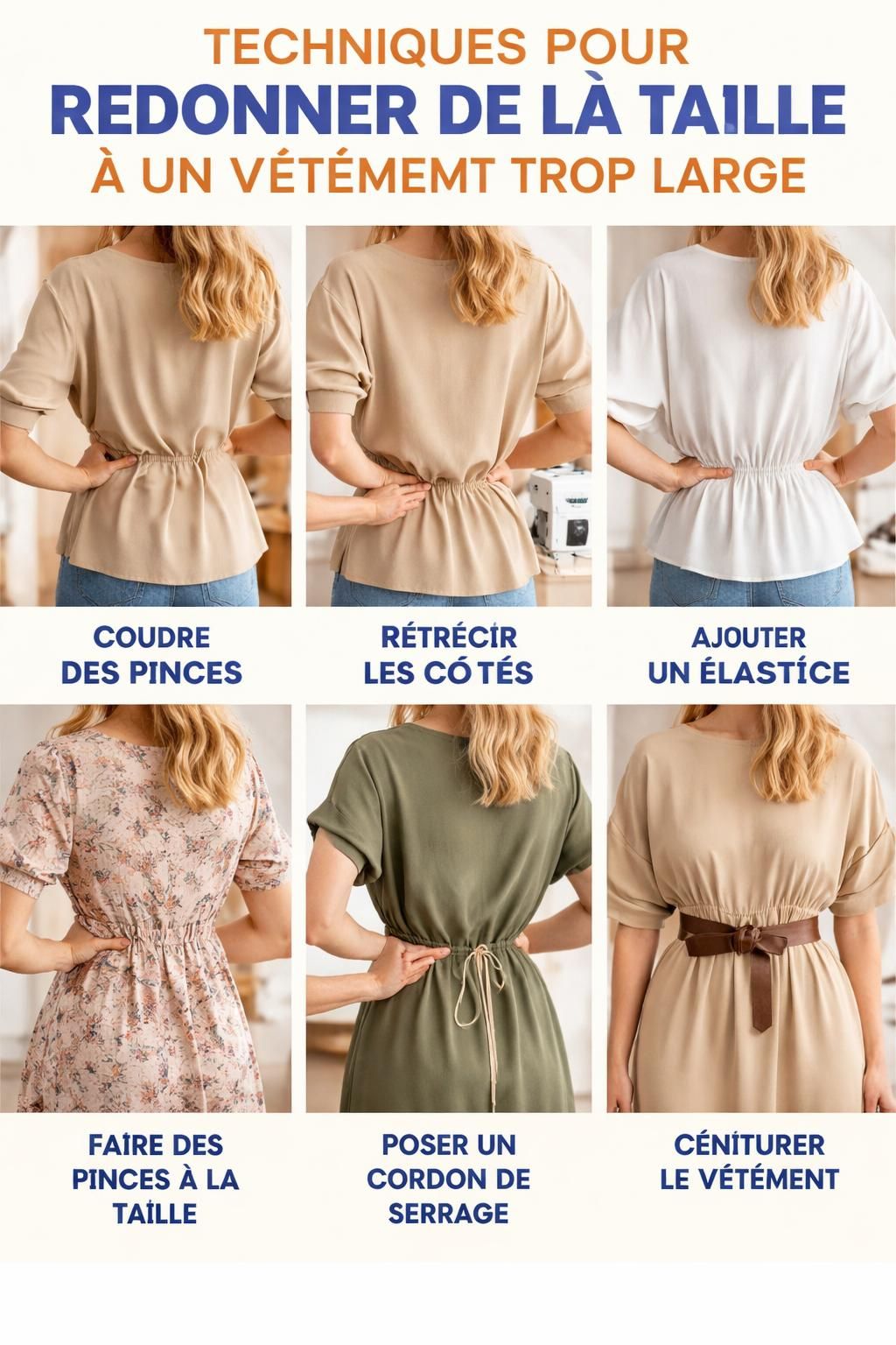 découvrez des techniques efficaces pour réduire la taille d'un vêtement trop large et lui redonner une coupe parfaitement ajustée.