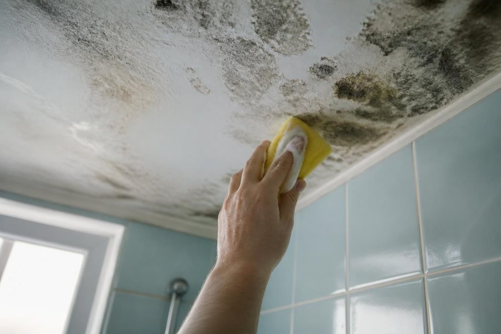 découvrez des techniques efficaces pour éliminer la moisissure au plafond de votre salle de bain et prévenir son retour, afin de garder un espace sain et propre.