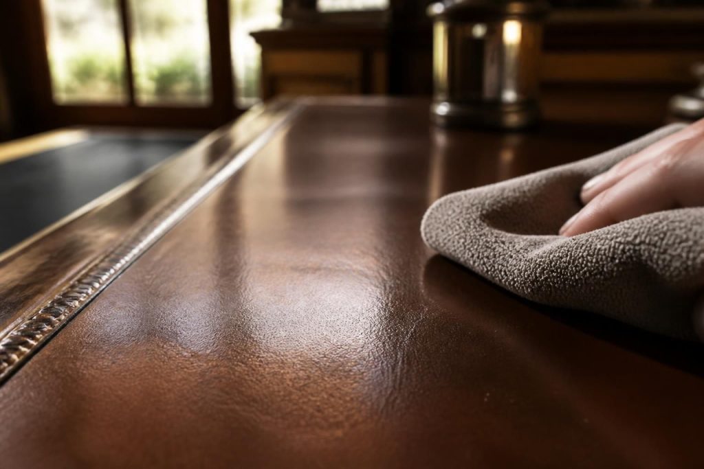 découvrez nos conseils pour nettoyer efficacement les surfaces en cuir de votre bureau tout en préservant leur souplesse et leur brillance.